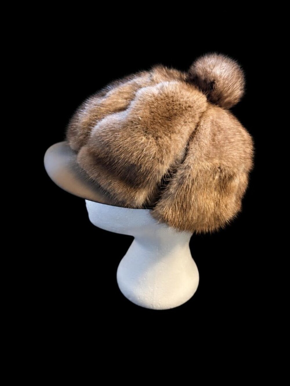 Ladies Bifano's Vintage (60's-70's) Mink Fur Hat with Box - Picture 5 of 6